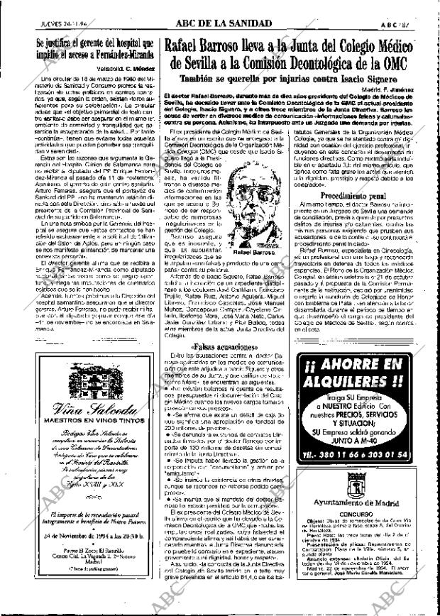 ABC MADRID 24-11-1994 página 87