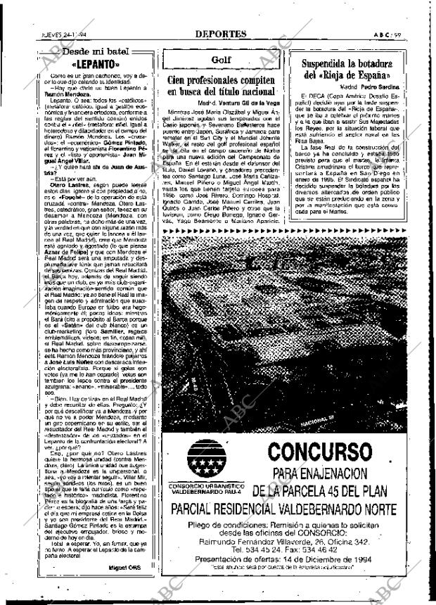 ABC MADRID 24-11-1994 página 99