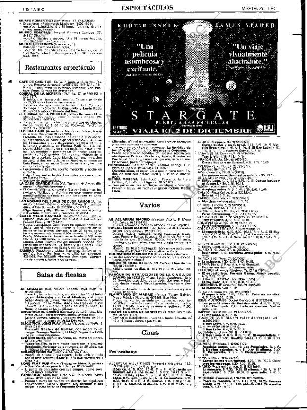ABC MADRID 29-11-1994 página 108