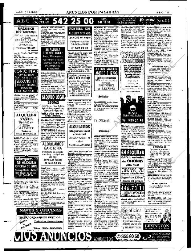 ABC MADRID 29-11-1994 página 119