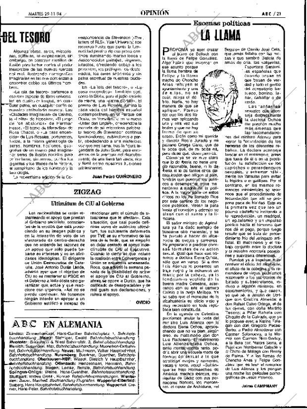 ABC MADRID 29-11-1994 página 21