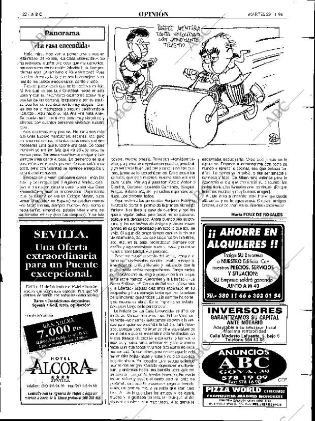 ABC MADRID 29-11-1994 página 22