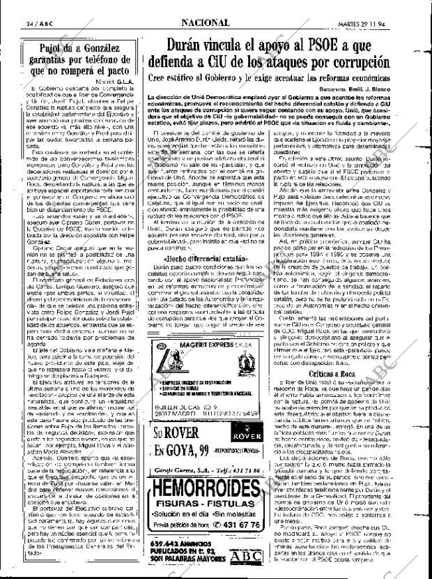 ABC MADRID 29-11-1994 página 24