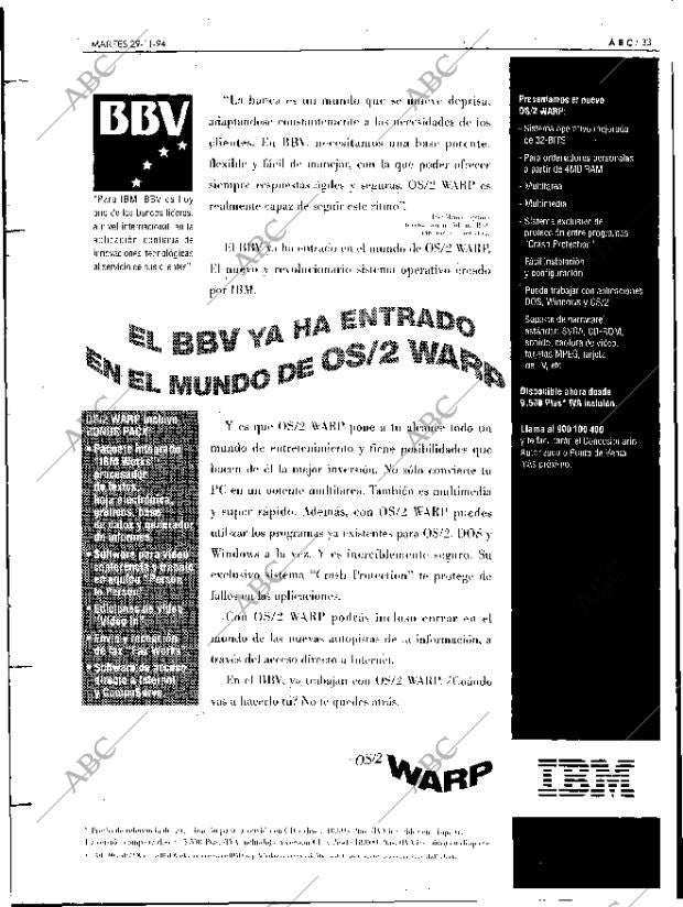 ABC MADRID 29-11-1994 página 33