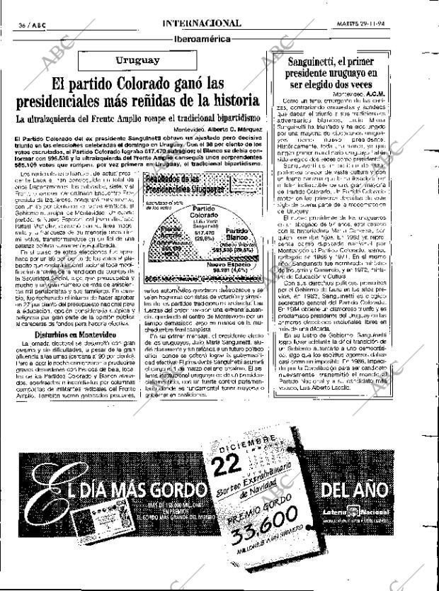 ABC MADRID 29-11-1994 página 36