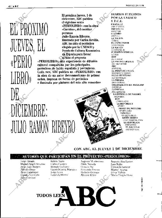 ABC MADRID 29-11-1994 página 48