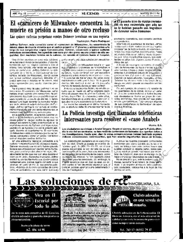 ABC MADRID 29-11-1994 página 68