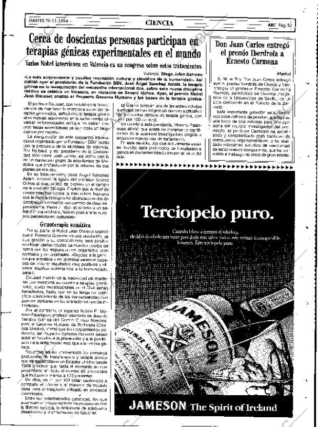 ABC MADRID 29-11-1994 página 83