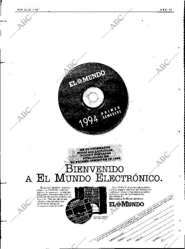 ABC MADRID 29-11-1994 página 85