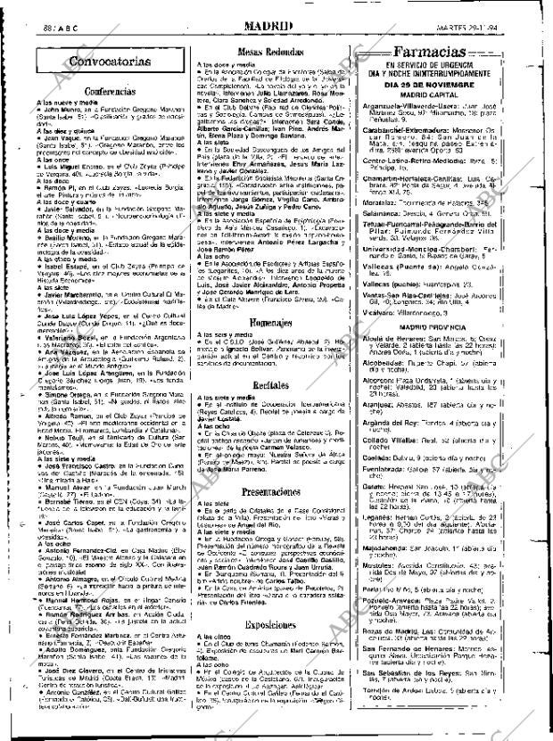 ABC MADRID 29-11-1994 página 88