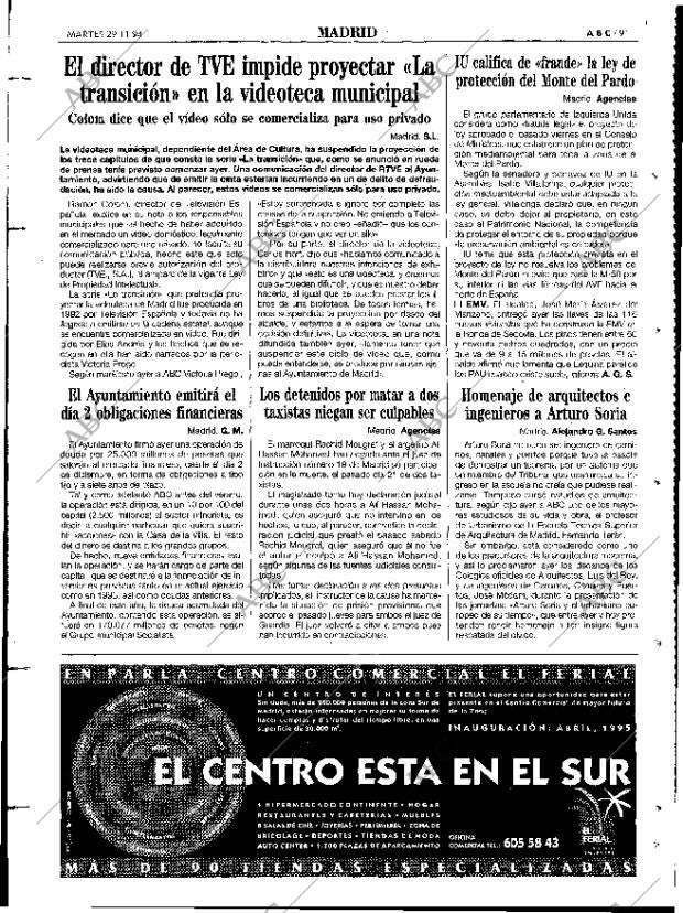 ABC MADRID 29-11-1994 página 91