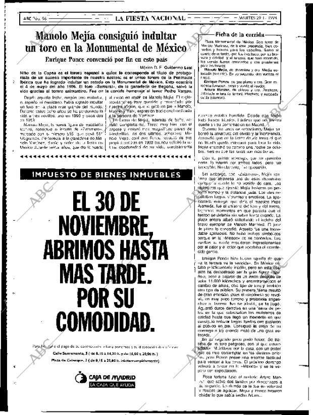 ABC MADRID 29-11-1994 página 96