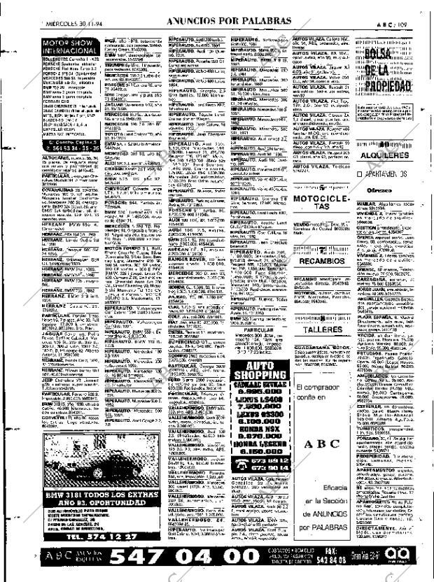 ABC MADRID 30-11-1994 página 109