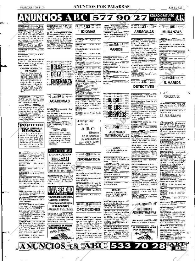 ABC MADRID 30-11-1994 página 127