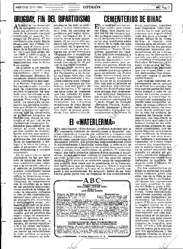 ABC MADRID 30-11-1994 página 17