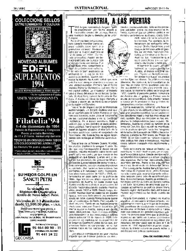 ABC MADRID 30-11-1994 página 38