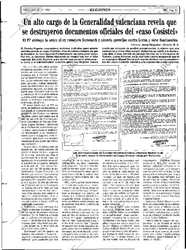 ABC MADRID 30-11-1994 página 65