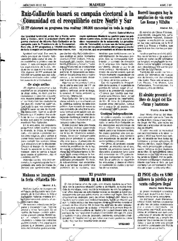 ABC MADRID 30-11-1994 página 69