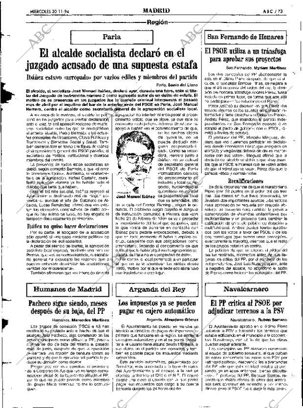 ABC MADRID 30-11-1994 página 73