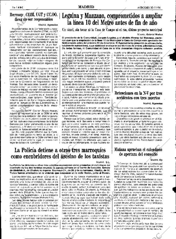 ABC MADRID 30-11-1994 página 74