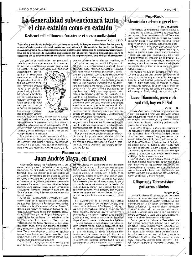 ABC MADRID 30-11-1994 página 93