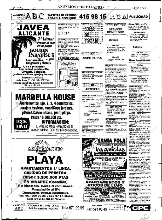 ABC MADRID 01-12-1994 página 124