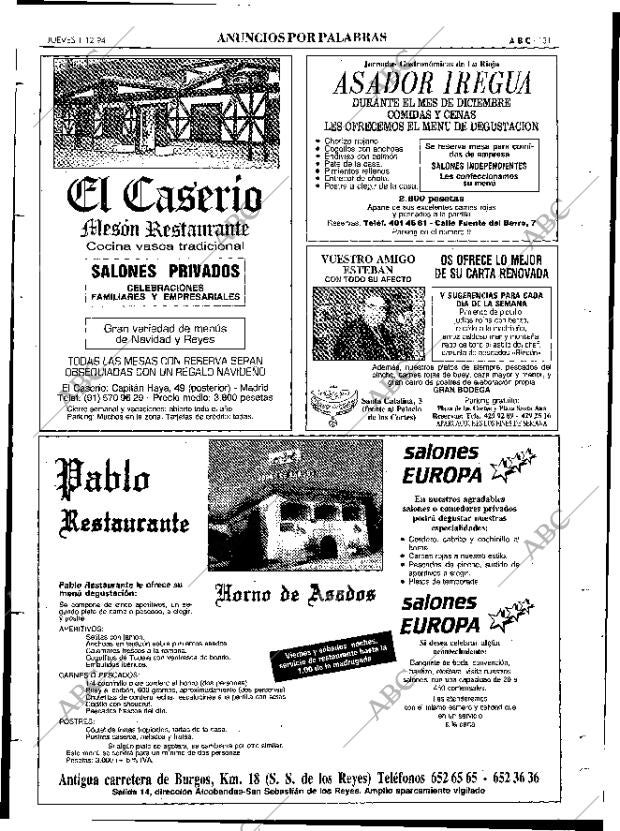 ABC MADRID 01-12-1994 página 131