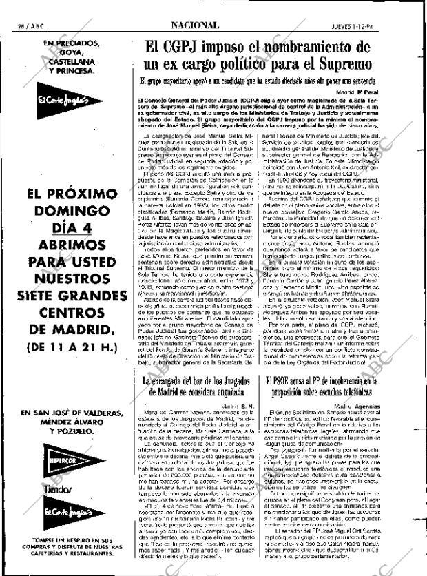 ABC MADRID 01-12-1994 página 28