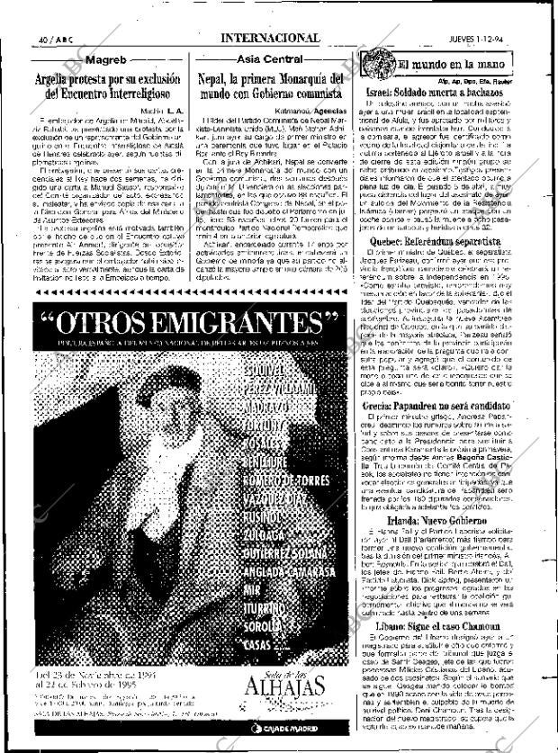 ABC MADRID 01-12-1994 página 40
