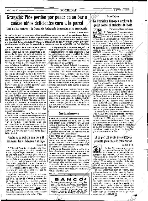 ABC MADRID 01-12-1994 página 62