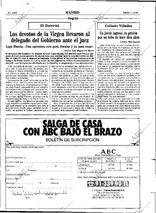 ABC MADRID 01-12-1994 página 70