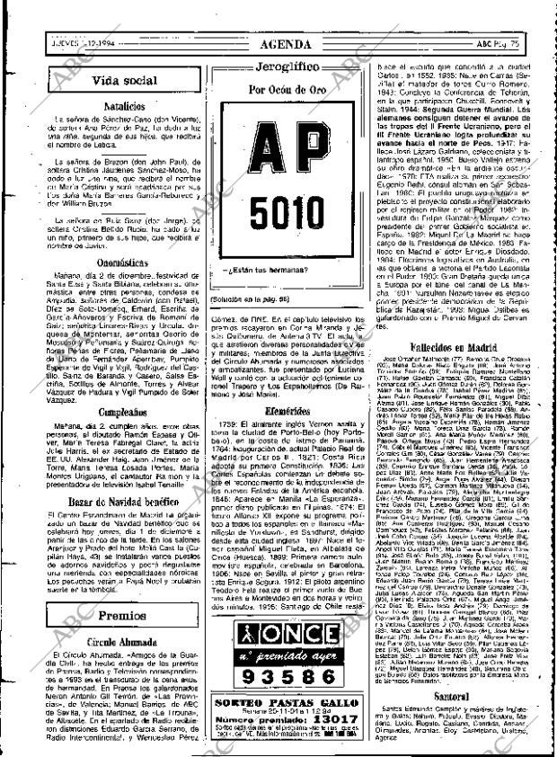 ABC MADRID 01-12-1994 página 75