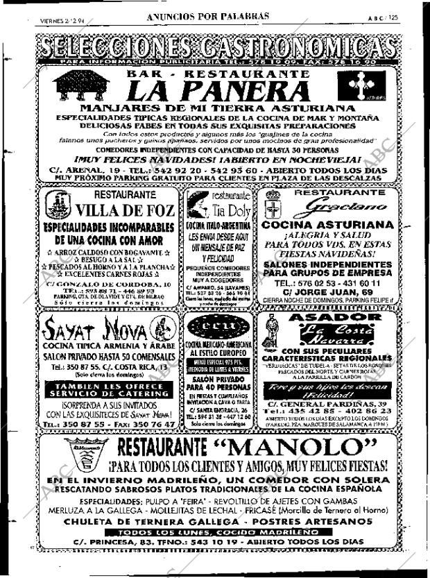 ABC MADRID 02-12-1994 página 125