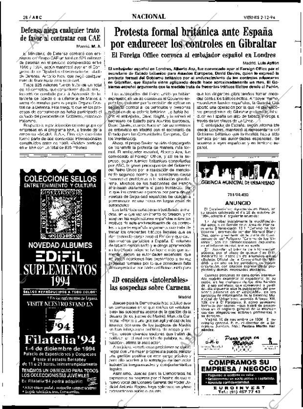 ABC MADRID 02-12-1994 página 28