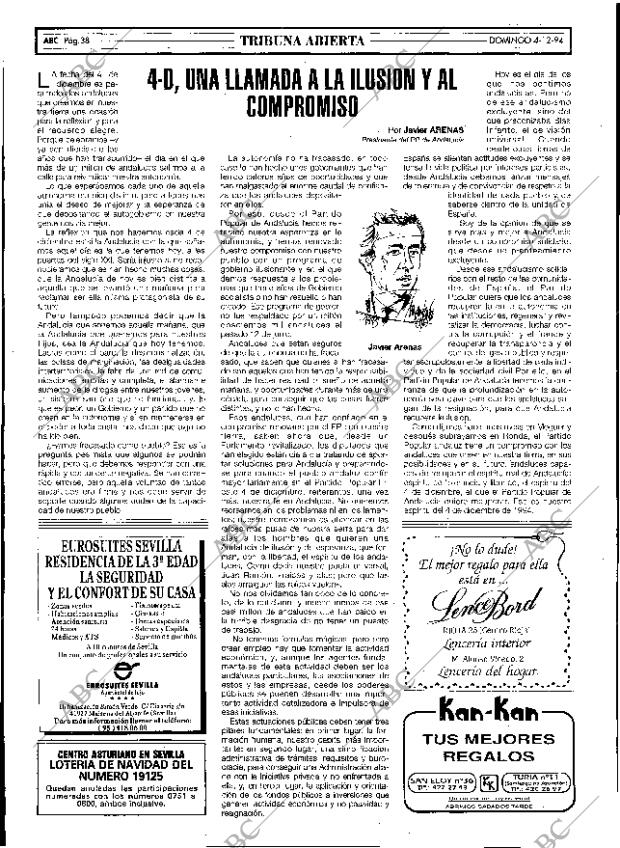 ABC SEVILLA 04-12-1994 página 38