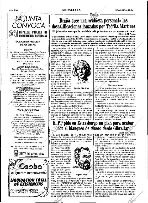 ABC SEVILLA 04-12-1994 página 48