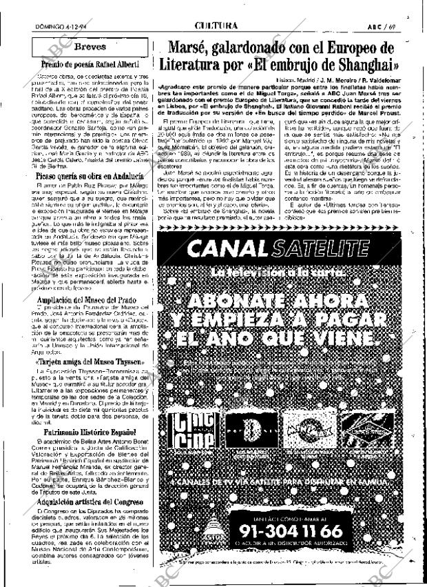 ABC SEVILLA 04-12-1994 página 69