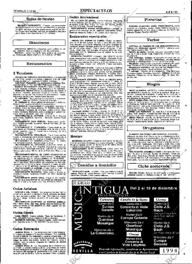 ABC SEVILLA 04-12-1994 página 99