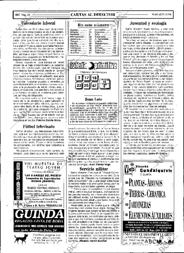 ABC SEVILLA 09-12-1994 página 16