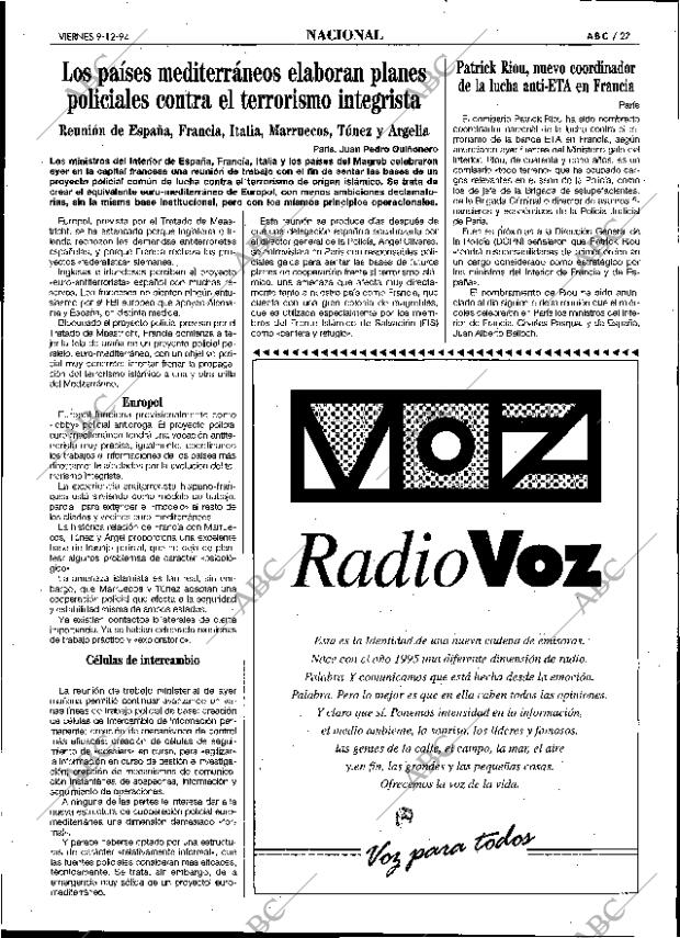 ABC SEVILLA 09-12-1994 página 27
