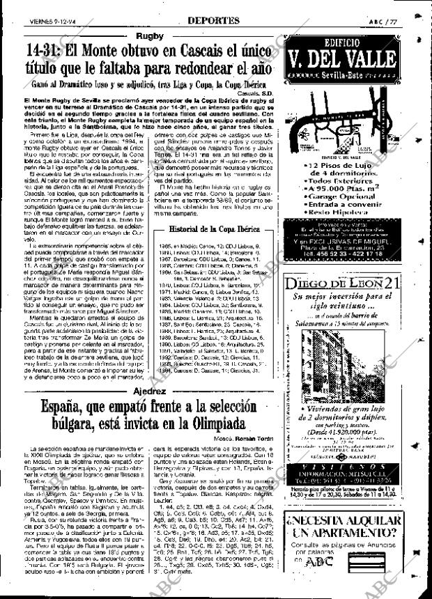 ABC SEVILLA 09-12-1994 página 77
