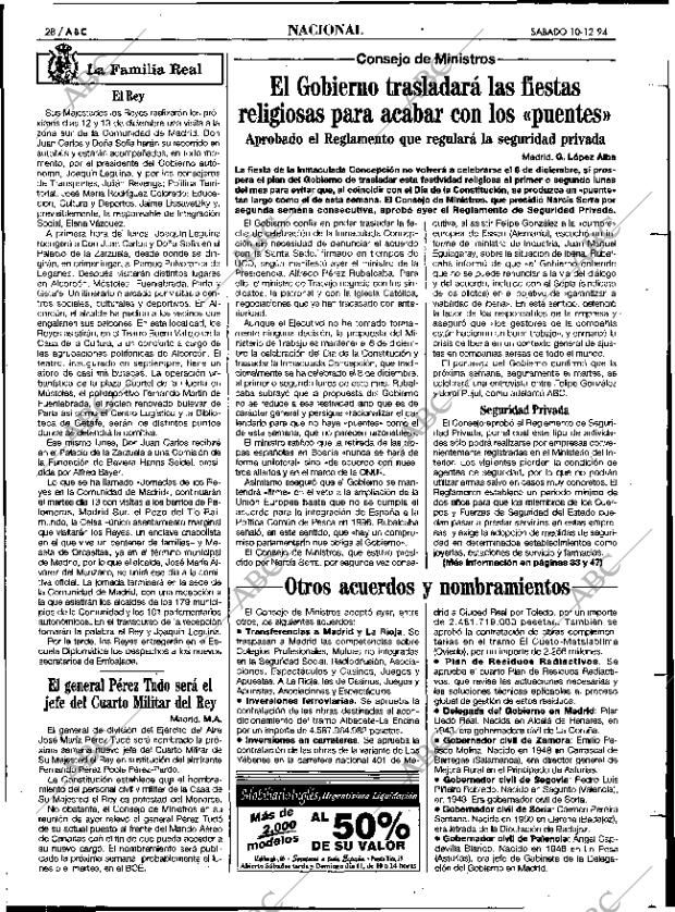 ABC MADRID 10-12-1994 página 28