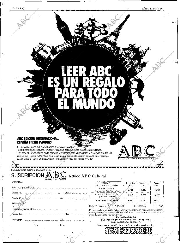 ABC MADRID 10-12-1994 página 72