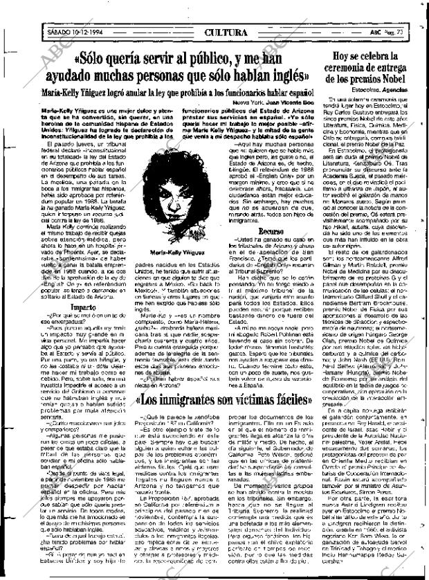 ABC MADRID 10-12-1994 página 73