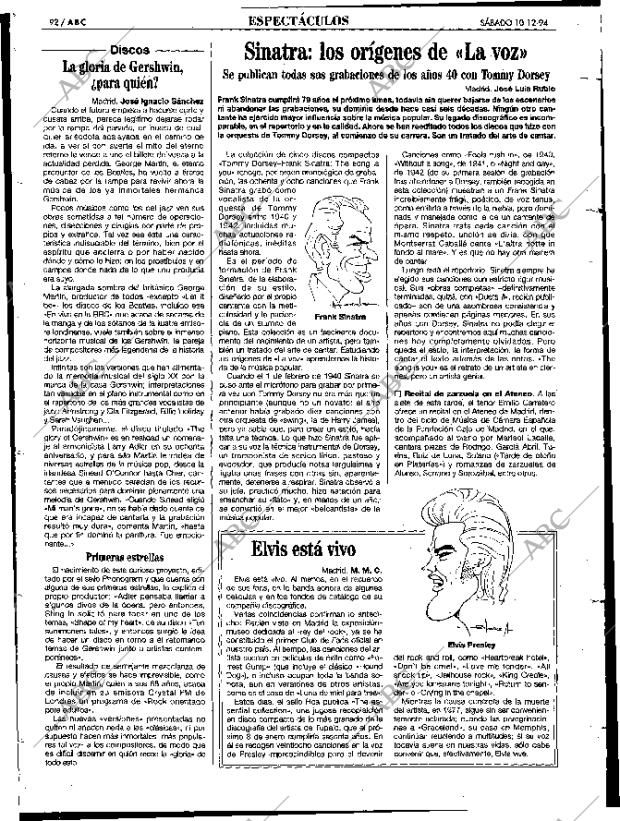 ABC MADRID 10-12-1994 página 92