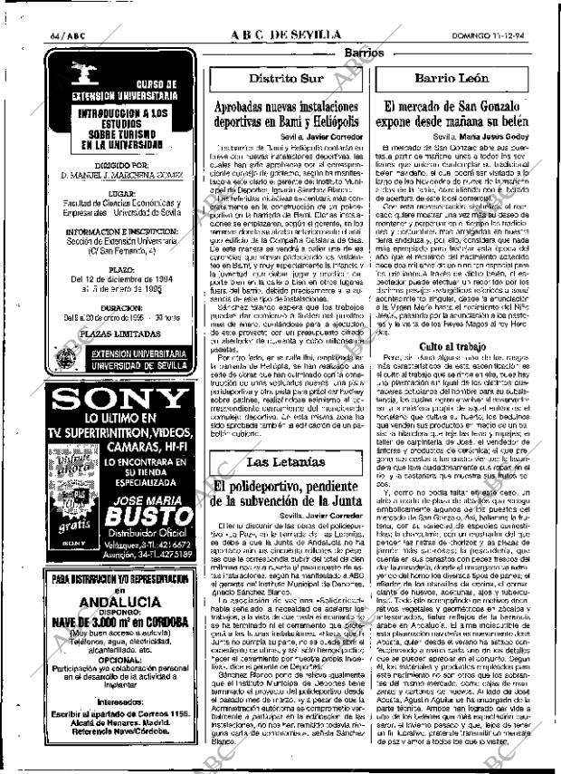 ABC SEVILLA 11-12-1994 página 64