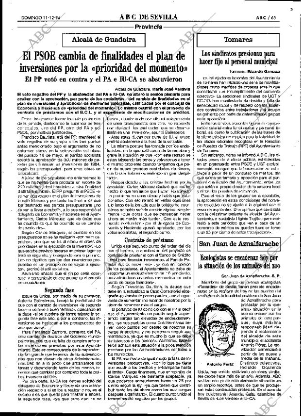 ABC SEVILLA 11-12-1994 página 65