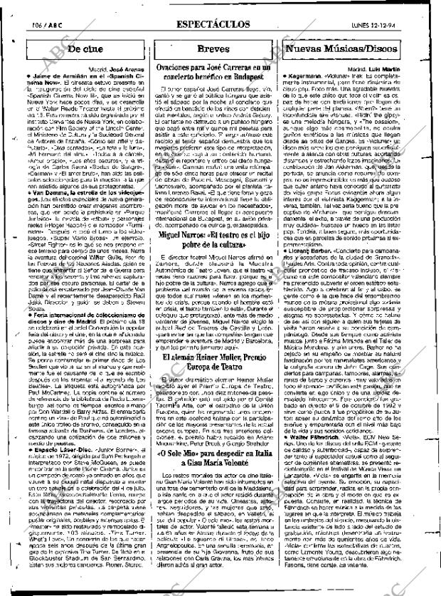 ABC MADRID 12-12-1994 página 106