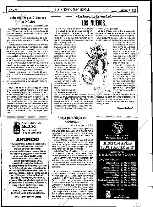 ABC MADRID 12-12-1994 página 108