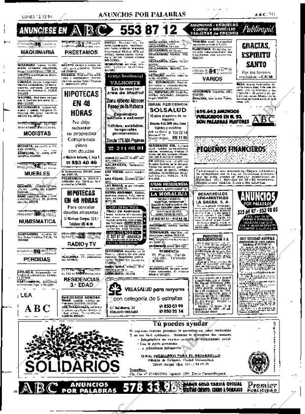 ABC MADRID 12-12-1994 página 141